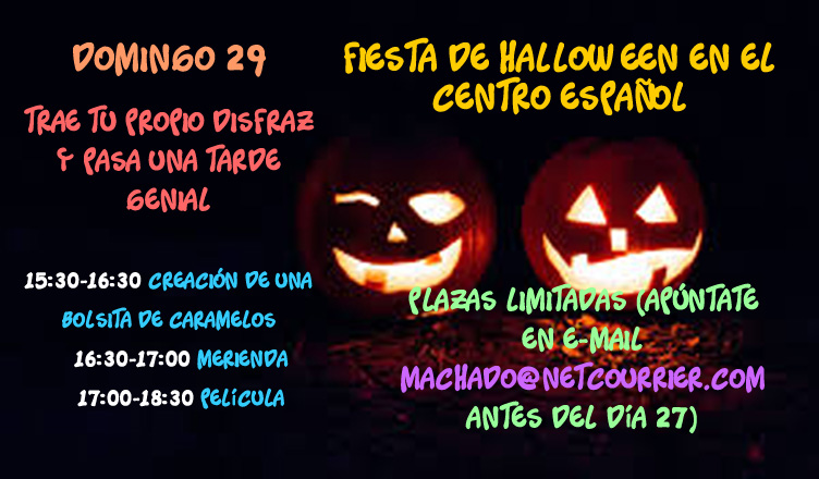 ¡Ven al Centro Español a celebrar Halloween!