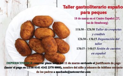 11 de marzo, 11h30 | Taller gastroliterario español para peques