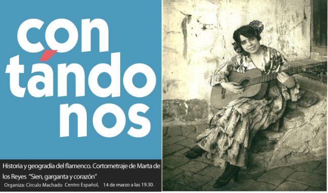 14 de marzo a las 19.30 | Historia y geografia del flamenco y cortometraje «Sien, garganta y corazón»