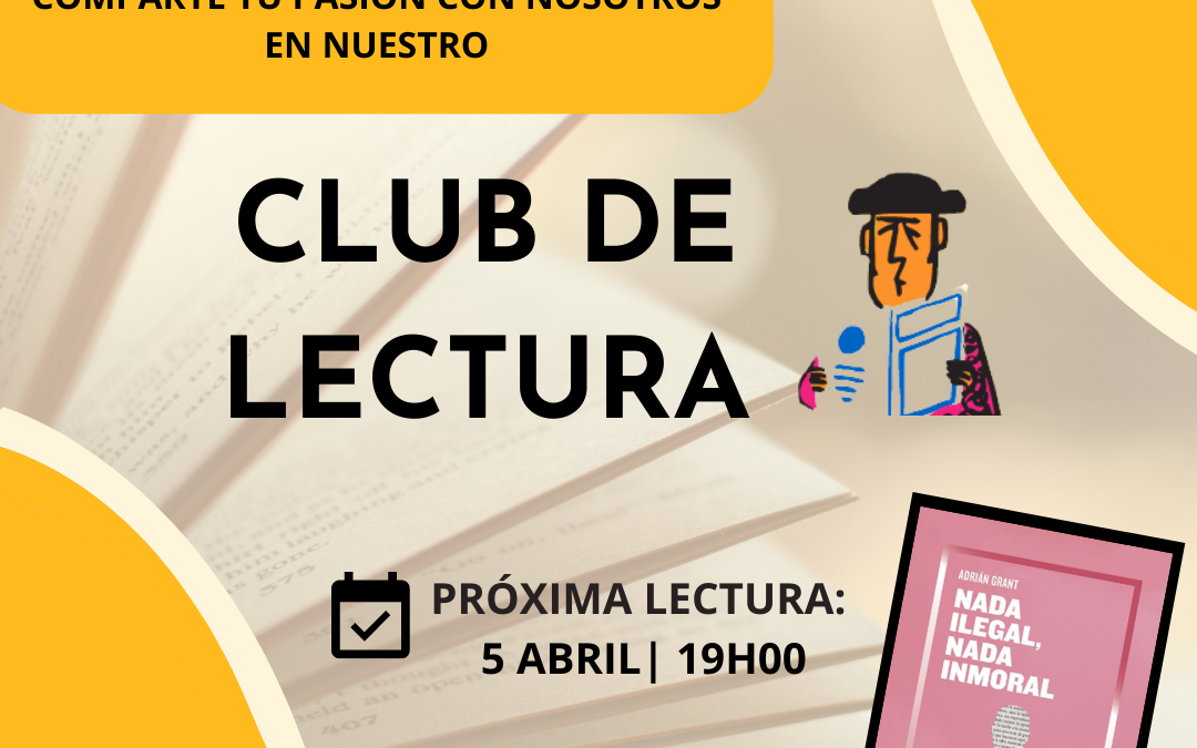 CLUB DE LECTURA | 5 ABRIL 19H00