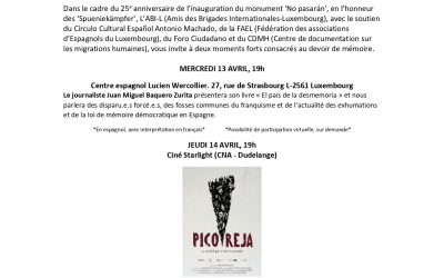 13 Y 14 ABRIL | MEMORIA DEMOCRÁTICA Y DERECHOS HUMANOS