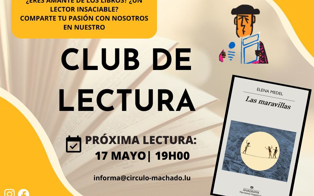 CLUB DE LECTURA | 17 MAYO 19H00