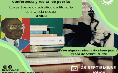 29 SEPTIEMBRE|CONFERENCIA LORCA Y SENGHOR