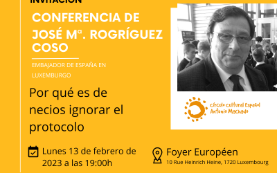 13 FEBRERO| CONFERENCIA DE JOSÉ MARÍA RODRÍGUEZ COSO